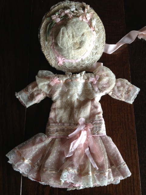 ☆☆dress and Straw hat 33センチ前後用 PINKの画像